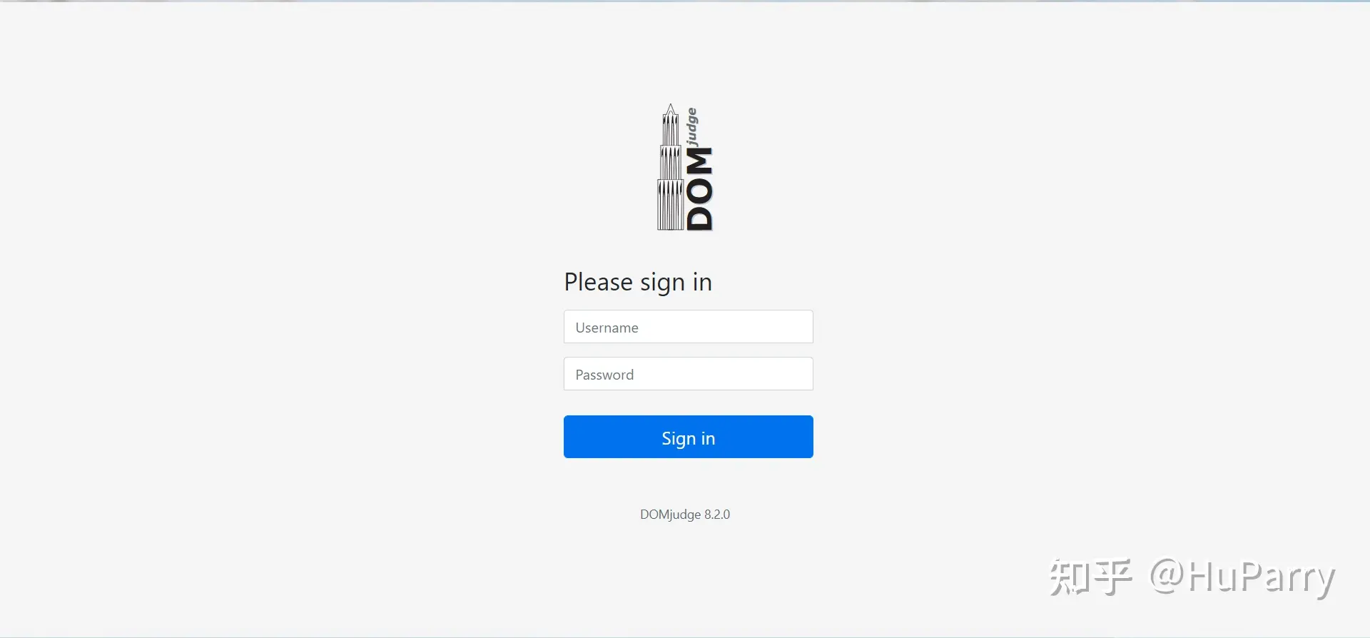DOMjudge登陆界面